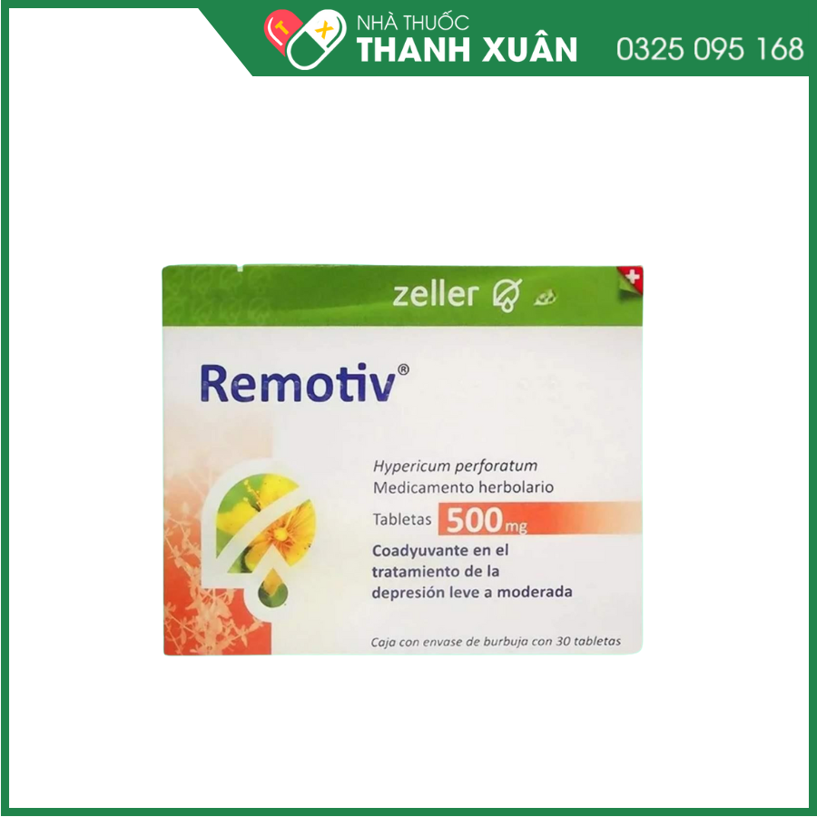 Remotiv 500 điều trị các rối loạn căng thẳng, lo âu